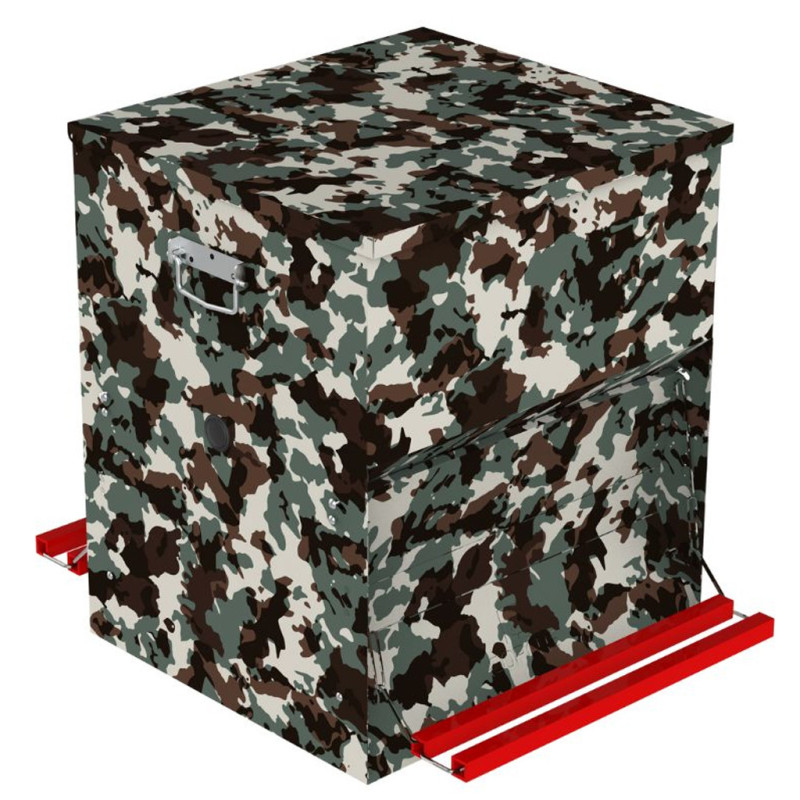 SAFE-FEED 50 kg 83,5 l Vogelfutterhaus | Tarnfarbenes Vogelfutterhaus | Für bis zu 40 Vögel