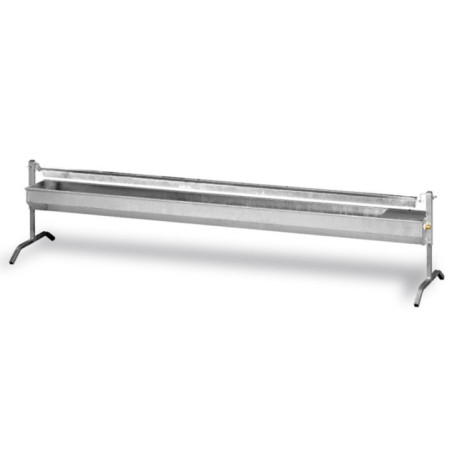 Bebedero Automático Galvanizado Patos 2 metros | Sistema Agua Aves 200x94x105 cm