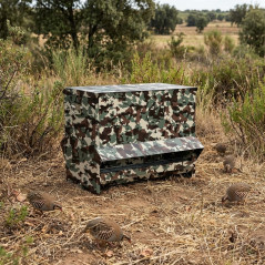 Mangeoire extérieure pour perdrix, camouflage 101 x 46 x 52 cm | Mangeoire pour oiseaux d'extérieur