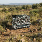 Mangeoire extérieure pour perdrix, camouflage 101 x 46 x 52 cm | Mangeoire pour oiseaux d'extérieur