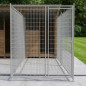 Frontale in rete 3x10 cm con porta 100x185 cm | Box per cuccioli | Cuccia ecologica per cani