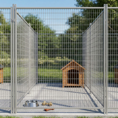 Pannello laterale in rete 3x10 cm per cucce 200x185 cm | Cuccia ecologica per cani