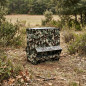 Alimentador de pássaros para perdizes, camuflado, para uso externo, 51x46x52 cm | Alimentador de pássaros para exterior
