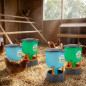 Pack 2+2 Bebedero + Comedero Gallinas 45 L | Kit 4 Accesorios para Aves Corral