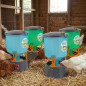 Confezione 2+2 Abbeveratoi + Mangiatoie per Pollame 45 L | Kit di 4 Accessori per Pollame