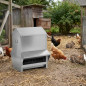 Futtertrog für Vögel und Nagetiere im Außenbereich, 50 kg, 97 x 60 x 66 cm | Verzinkter Futtertrog für Vögel und Kaninchen