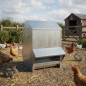Comedouro externo para pássaros e roedores, 50 kg, 97 x 60 x 66 cm | Comedouro galvanizado para pássaros e coelhos