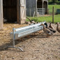 Abreuvoir automatique galvanisé pour canards, 2 mètres | Système d'abreuvement pour oiseaux 200 x 94 x 105 cm