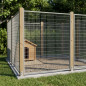 Lateral de Malla 3x10 cm para Boxes 200x185 cm | Perrera Canina Eco
