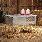 Lot Eleveur de poussins + Mangeoire et Abreuvoir + Chauffage, 100x49x60 cm