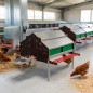 Nid de ponte collectif semi-automatique pour poulets, en tôle galvanisée, pour 120 poules, 173x179x133 cm