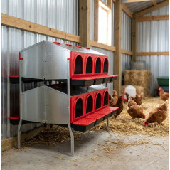 Indoor nesting box 16 departments with legs 108x96x123 cm, two sides