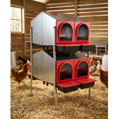 Nido da Interno 8 Reparti con Gambe 108x48x123 cm, Due Lati	