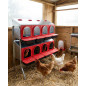 Nichoir à poules Intérieur 8 départements 108x48x123 cm. Pondoir métallique d'intérieur avec pieds