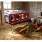 Chicken nesting box Interior 4 departments 108x48x77 cm.  Includes legs