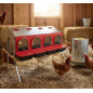 Nido per galline Interno 4 reparti 108x48x77 cm. Include gambe