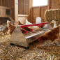 Comedero gallinas acero inoxidable | Alta resistencia a la corrosión | Higiénico y duradero | Uso exterior e interior