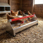 Mangeoire pour poulets de chair en acier inoxydable 61x19x19,5 cm