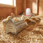 Metal chick feeder 50 cm | Narrow grid | Feeding channel | Ideal for first-stage chicks | Multiple access | Poultry use