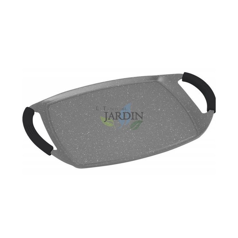 Placa de indução com revestimento em pedra, 47 cm, cinza