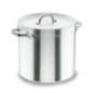 Casserole Lacor 36 cm en acier inoxydable avec couvercle | Casserole droite finition mate | Compatible avec les plaques de cuiss