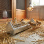 Metal Chick Feeder 50 cm Wide Grid