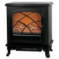 Chimenea electrica con 2 niveles de temperatura 1000W y 2000W con efecto llama y leña, 55x32x59 cm, negro Chimenea electrica con 2 niveles de temperatura 1000W y 2000W con efecto llama y leña, 55x32x59 cm, negro