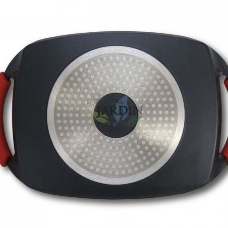 Plaque de cuisson de 47 cm avec revêtement antiadhésif, compatible tous feux (induction et four).