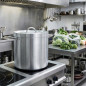 Casserole Lacor 36 cm en acier inoxydable avec couvercle | Casserole droite finition mate | Compatible avec les plaques de cuiss
