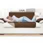 Funda protectora de sillón reversible 3 plazas marrón y beige