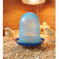 Mangeoire pour poussins 1er âge 1,5 Kg avec pattes, 19x20cm, bleue