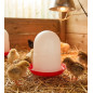 Feeder for 1st age chicks 1.5 Kg with legs, 19x20cm, red