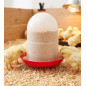 Feeder for 1st age chicks 1.5 Kg with legs, 19x20cm, red