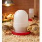 Mangeoire pour poussins 1er âge 1,5 Kg avec pattes, 19x20cm, rouge
