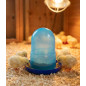 Mangeoire pour poussins 1er âge 1,5 Kg avec pattes, 19x20cm, bleue