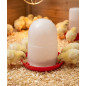 Feeder for 1st age chicks 1.5 Kg with legs, 19x20cm, red