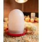 Mangeoire pour poussins 1er âge 1,5 Kg avec pattes, 19x20cm, rouge