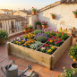 Wooden Urban Garden 100 x 100 x 20 cm, 4 departments