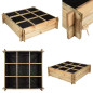 Huerto urbano de madera 104x104x24 cm, 9 departamentos. Perfecto para cultivar un huerto familiar en su hogar Huerto urbano de madera 104x104x24 cm, 9 departamentos. Perfecto para cultivar un huerto familiar en su hogar