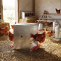 Comedero gallinas Safeed 50 kg | Apertura mecánica | Antirroedores | Chapa galvanizada | 71x50x60 cm | Alta capacidad