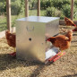 Comedero gallinas Safeed 50 kg | Apertura mecánica | Antirroedores | Chapa galvanizada | 71x50x60 cm | Alta capacidad