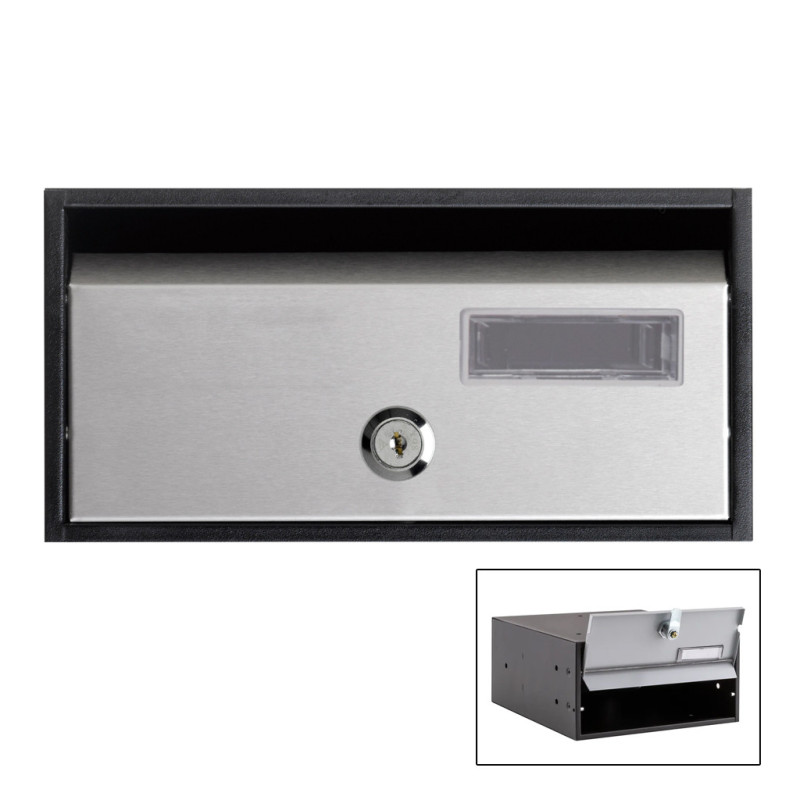 Indoor Mailbox | Community Mailbox with Keys | Steel Wall Mounted Mailbox with Lock 36x24x11 cm