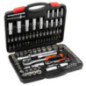 111-Piece Socket and Ratchet Tool Set | 1/4" and 1/2" Drive Tool Kit | Includes Spark Plugs, Extensions, and Adapters