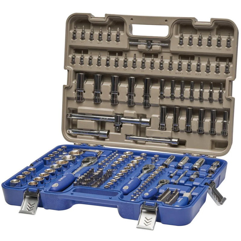 172-Piece Tool Set with 1/2", 1/4", and 3/8" Sockets | Complete Tool Kit with Ratchets, Bits, Torx Bits, and Accessories