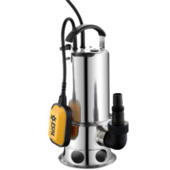 Pompe de puisard ESPA 1100W pour eaux chargées avec flotteur | Débit : 18 000 l/h | Hauteur de refoulement : 8 m | Passage des s