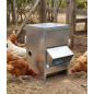 Comedouro externo para frangos com visor, 6 kg, 24 x 20 x 30 cm