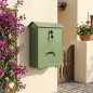 Buzon de Correos Exterior | Buzon de Plastico Verde Lacado con llaves | Buzon de Pared Clasico con Cerradura 36x27x11 cm Buzon de Correos Exterior | Buzon de Plastico Verde Lacado con llaves | Buzon de Pared Clasico con Cerradura 36x27x11 cm