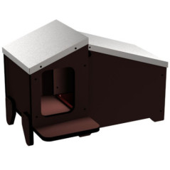 Duck and Bird Hut with Nest 64x44x44 cm | Outdoor Shelter for Poultry with Nest