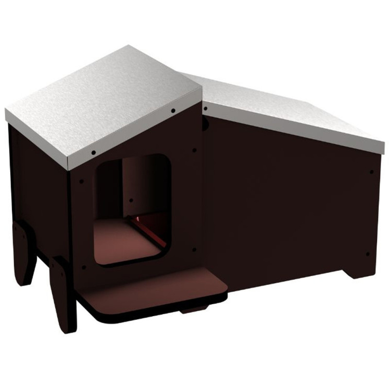 Caseta para Patos y Aves con Nido 64x44x44 cm | Refugio Exterior para Aves de Corral con Nidal Caseta para Patos y Aves con Nido 64x44x44 cm | Refugio Exterior para Aves de Corral con Nidal