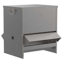 80L Outdoor Hopper Feeder for Poultry and Birds with Visors, 47x38x50 cm | Anti-Waste Hopper for Chickens and Poultry